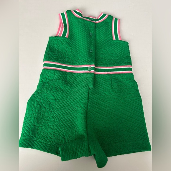 Janie and Jack Baby Girl Quilted Jacquard Romper 12-18Months - Picture 2 of 5